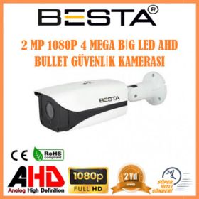 Besta KD-9556 2 MP 1080P 4 Atom Led Bullet AHD Güvenlik Kamerası