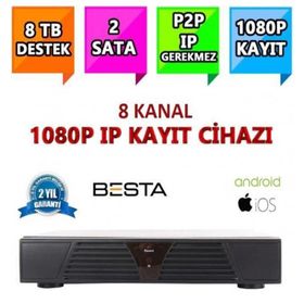 Besta NVR-5108 NVR IP Xmeye 8 Kanal Kamera Kayıt Cihazı