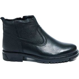 Bestello 011-2050-24K Siyah Bağcıksız Kauçuk Düz Erkek Bot