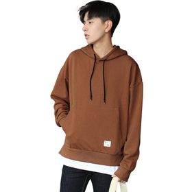 Bestgift B081CR8Q5M Karamel Erkek Kapüşonlu Sweatshirt