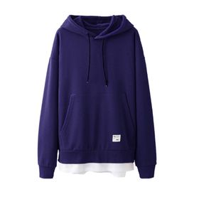 Bestgift B081CR8Q5M Mor Erkek Kapüşonlu Sweatshirt