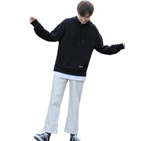 Bestgift B081CR8Q5M Siyah Erkek Kapüşonlu Sweatshirt