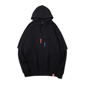 Bestgift B081CSJ2CM Siyah Erkek Kapüşonlu Sweatshirt