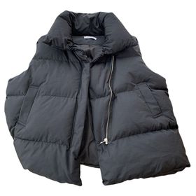 Bestgift Gilets Siyah Kolsuz Kadın Yelek