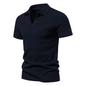 Bestgift Henley Tibet Mavisi Kısa Kollu Spor Erkek T-shirt