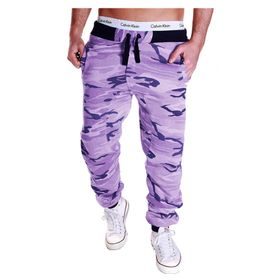 Bestgift Hip Hop Urban Mor Günlük Erkek Pantolon