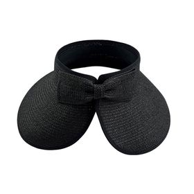 Bestgift Hollow Cap Siyah Katlanabilir Kadın Şapka