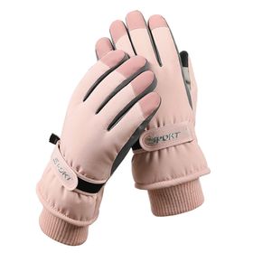 Bestgift HX-106 Pembe Peluş Su Geçirmez Erkek Eldiveni