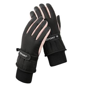 Bestgift HX-106 Siyah Peluş Su Geçirmez Erkek Eldiveni