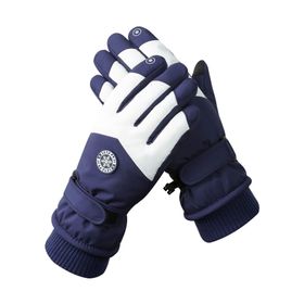 Bestgift HX-110 Mavi Peluş Su Geçirmez Erkek Eldiveni