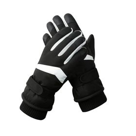 Bestgift HX-113 Siyah Peluş Su Geçirmez Erkek Eldiveni