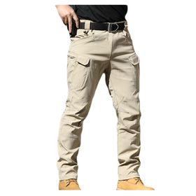Bestgift LX7 Haki Düz Uzun Erkek Kargo Pantolon