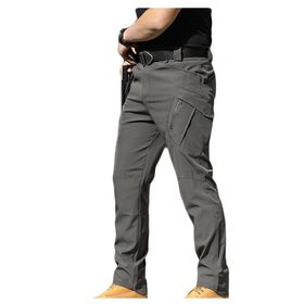 Bestgift LX9 Gri Düz Uzun Erkek Kargo Pantolon