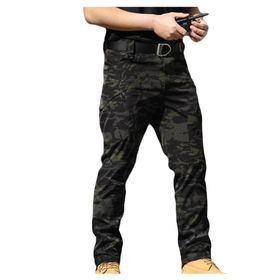Bestgift LX9 Siyah 2 Düz Uzun Erkek Kargo Pantolon