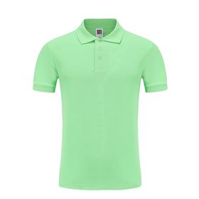 Bestgift Polo Açık Yeşil Kısa Kollu Erkek Gömlek