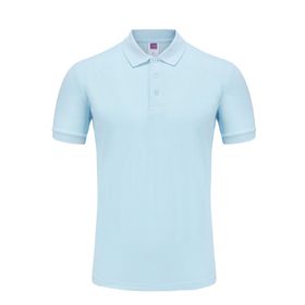 Bestgift Polo Gök Mavisi Kısa Kollu Erkek Gömlek