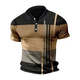 Bestgift Polo Kahverengi Kısa Kollu Erkek T-shirt