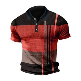 Bestgift Polo Kırmızı Kısa Kollu Erkek T-shirt