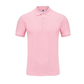 Bestgift Polo Pembe Kısa Kollu Erkek Gömlek