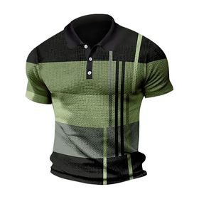 Bestgift Polo Yeşil Kısa Kollu Erkek T-shirt