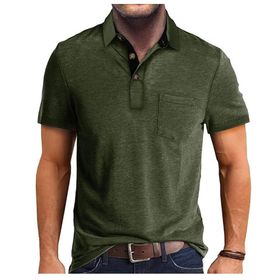 Bestgift Polos Ordu Yeşili Kısa Kollu Erkek T-shirt