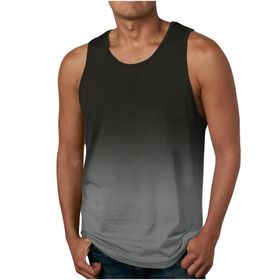 Bestgift Resim Rengi-6 Kolsuz Baskılı Erkek T-shirt