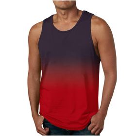 Bestgift Resim Rengi-7 Kolsuz Baskılı Erkek T-shirt