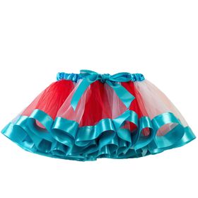 Bestgift RT079 Astarlı Yay Tütü Balık Pullu Kız Çocuk Etek