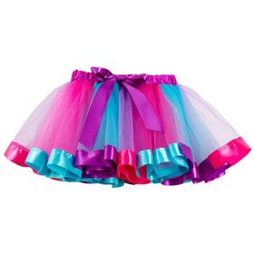 Bestgift RT084 Astarlı Tütü Balık Pullu Kız Çocuk Etek