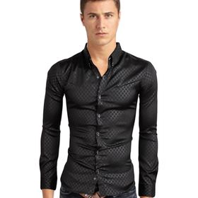 Bestgift Slim Fit Beyaz Kent Yaka Uzun Kollu Erkek Gömlek