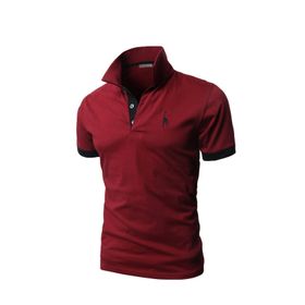 Bestgift Slim Polo Kırmızı Kısa Kollu Erkek T-shirt