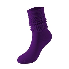 Bestgift Slouch Koyu Mor Çorap