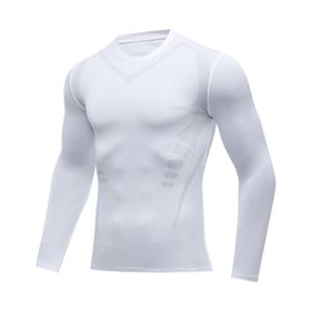 Bestgift Tank Top Beyaz 3 Hızlı Kuruyan Uzun Kollu Erkek T-shirt