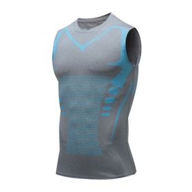 Bestgift Tank Top Gri 2 Hızlı Kuruyan Erkek T-shirt