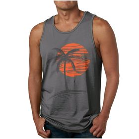 Bestgift Tank Top Gri Üst Kolsuz Erkek Atlet