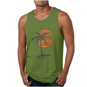 Bestgift Tank Top Yeşil Üst Kolsuz Erkek Atlet