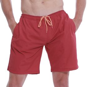 Bestgift Wine Red Hızlı Kuruyan Spor Erkek Yazlık Şort