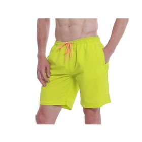 Bestgift Yellow Hızlı Kuruyan Spor Erkek Yazlık Şort