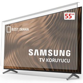 Bestoclass 8562147537716 Samsung 139 Ekran Curved 55 İnç Uyumlu TV Ekran Koruyucu