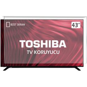 Bestoclass 8562147537858 Toshiba 43 İnç Curved 107 108 Ekran Uyumlu TV Ekran Koruyucu