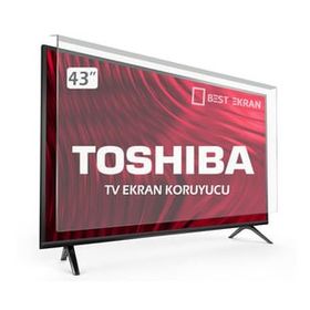 Bestoclass 8562147537858 Toshiba 43 İnç Curved 107 108 Ekran Uyumlu TV Ekran Koruyucu