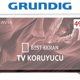 Bestoclass 8562147540573 Grundig 124 Ekran Curved 49 İnç Uyumlu TV Ekran Koruyucu