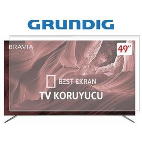 Bestoclass 8562147540573 Grundig 124 Ekran Curved 49 İnç Uyumlu TV Ekran Koruyucu