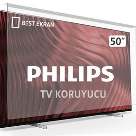 Bestoclass 9856472159220 Philips 50 İnç 127 Ekran Uyumlu TV Ekran Koruyucu