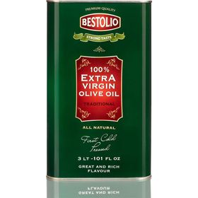 Bestolio 3 lt Naturel Sızma Teneke Zeytinyağı