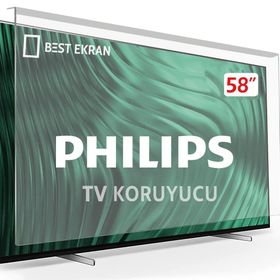 Bestomark Philips 58pus8506 Kristalize Panel Düz Ekran Tv Ekran Koruyucu