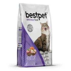 Bestpet 15 kg Tavuklu Kuzulu ve Balıklı Mix Yetişkin Kedi Maması