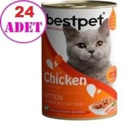 Bestpet 24x400 gr Tavuklu Yavru Kedi Konservesi