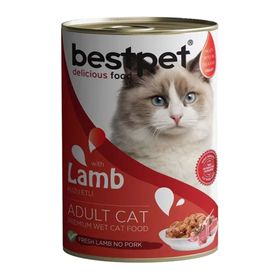 Bestpet 3x400 gr Kuzu Etli Yetişkin Kedi Konservesi