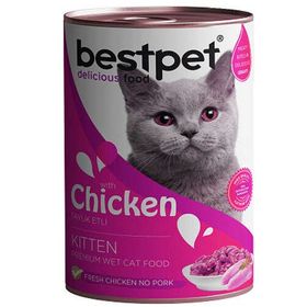Bestpet 400 gr Gravy Kitten Parça Tavuk Etli Yavru Kedi Konservesi